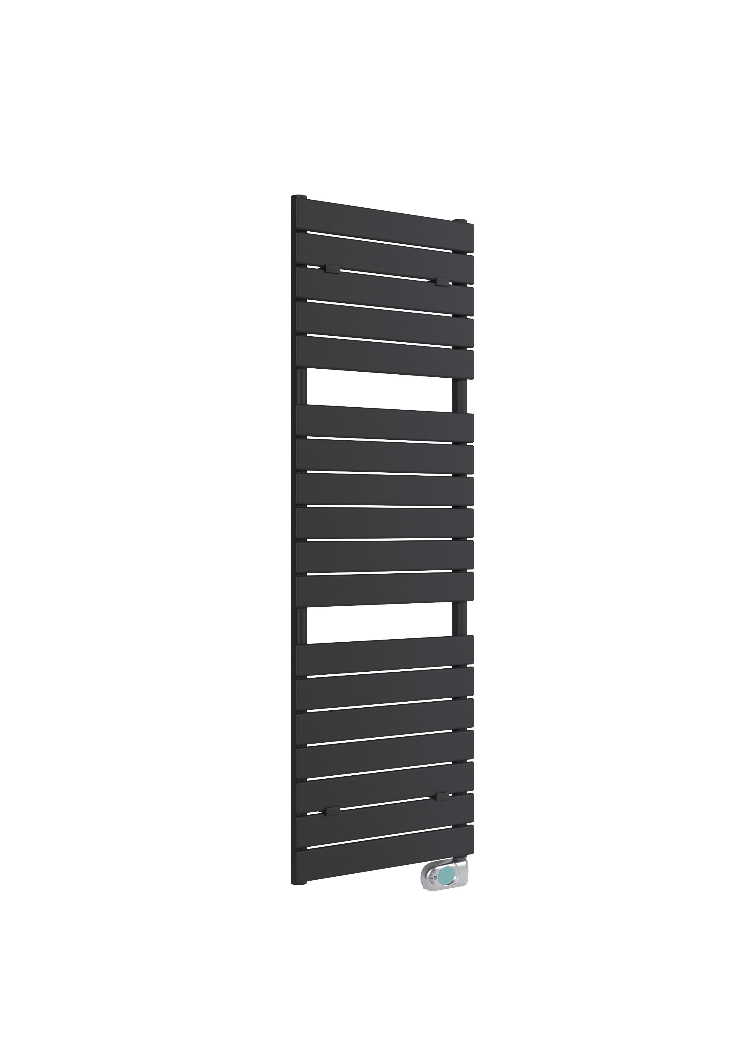 Handtuchheizkörper E-Pisa BxL 50x151,2 cm Gerade 750 W - Schwarz, Basics, Metall (50/151,2cm) - Sanotechnik