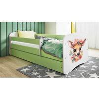 Kinder-/Juniorbett Babydreams Inkl. Matratze 80x160 - Birkefarben/Weiß, MODERN, Holz/Holzwerkstoff (80/160cm) - MID.YOU