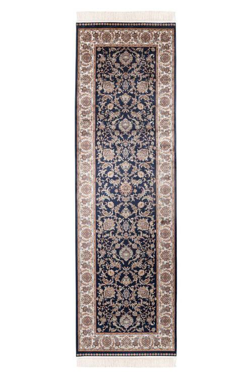 Läufer My Babylon Of Obsession - Blau/Hellbraun, Design, Textil (80/250cm) - Obsession