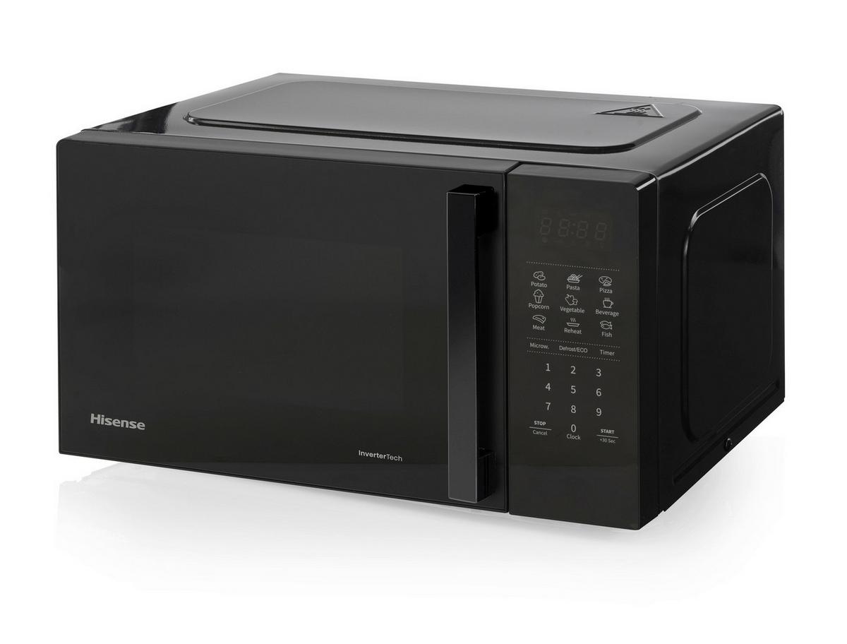 MIKROWELLE 700W, 20 Liter - Schwarz, Basics, Glas/Metall (45,5/26,1/32,6cm) - Hisense