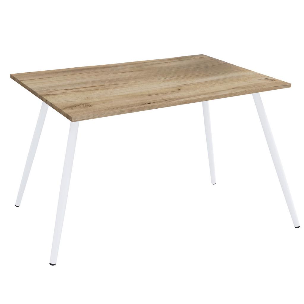 Schreibtisch Salia Weiß/Eichefarben, L: 160cm