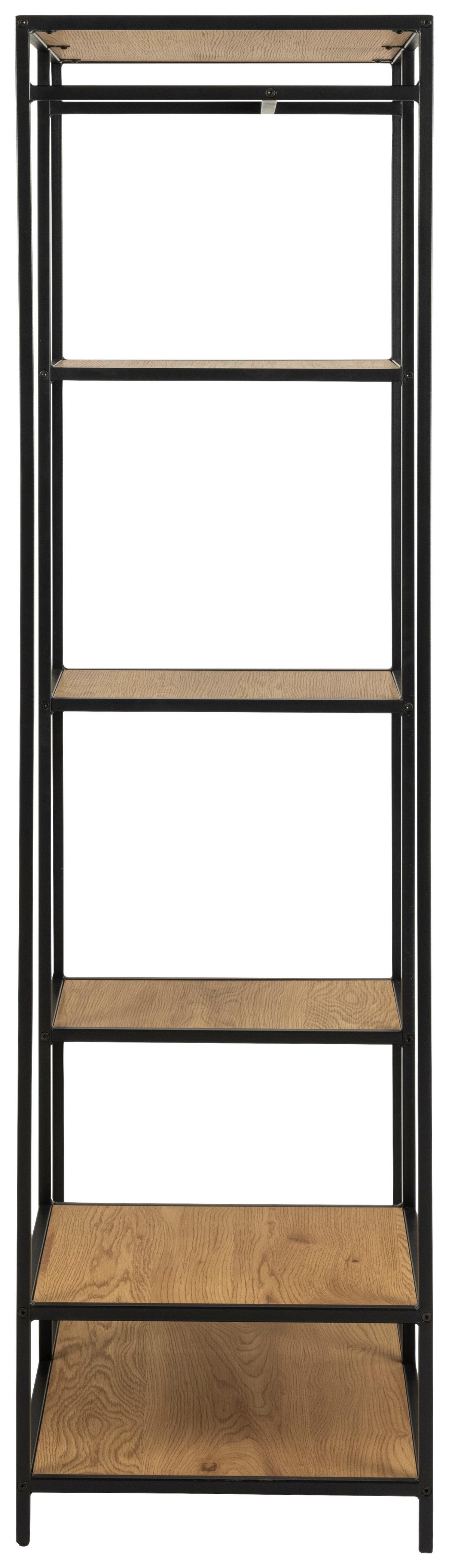 Előszobafal Seaford 77/165cm - fekete/vad tölgy, Trend, faalapú anyag/fém (77/165/45cm) - MID.YOU