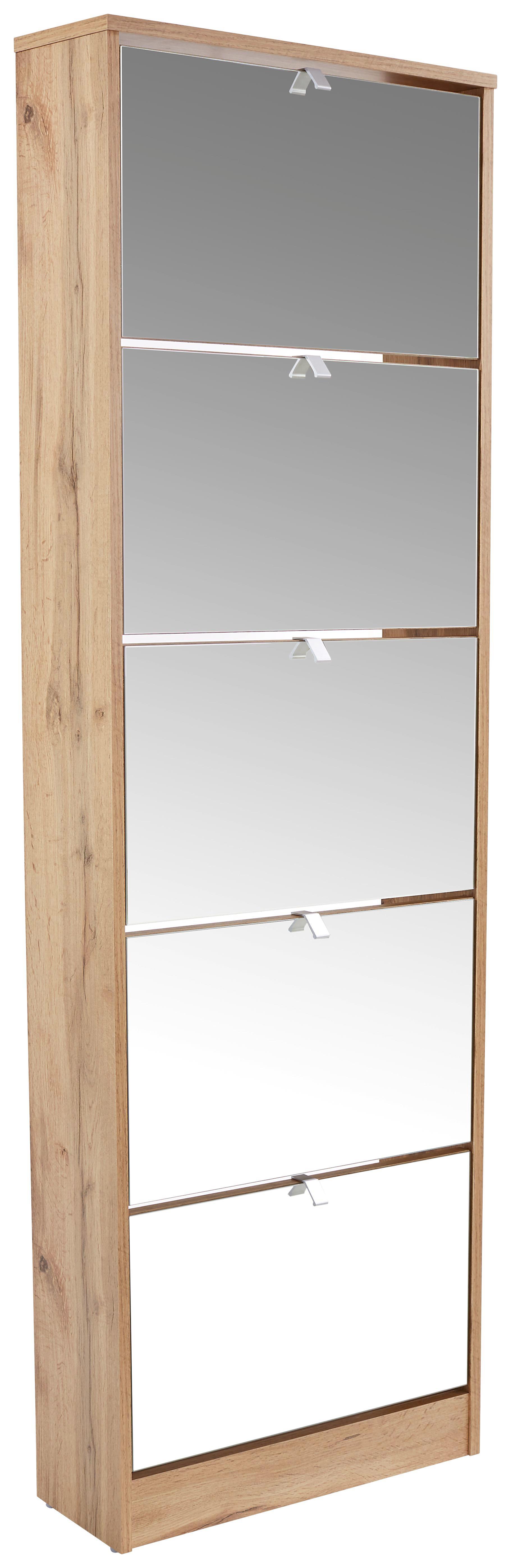 Cipősszekrény Sg 15 - 2 - Tölgyfa, modern, Faalapú anyag (58/170/18cm)