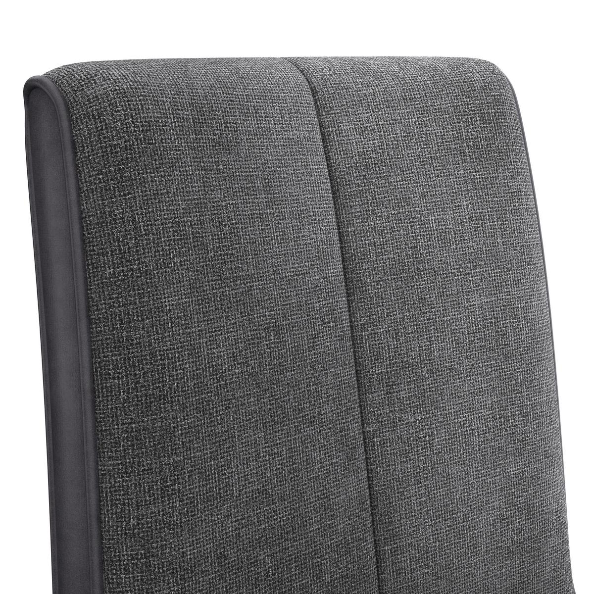 Schwingstuhl Pag - Schwarz/Grau, KONVENTIONELL, Textil/Metall (49/91/60cm) - MID.YOU