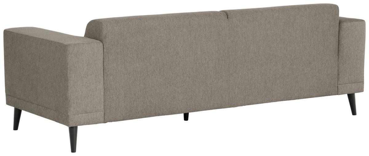 3-Sitzer-Sofa Oslo Taupe B: 218 cm - Taupe/Schwarz, Design, Textil (218/77/93cm) - MID.YOU