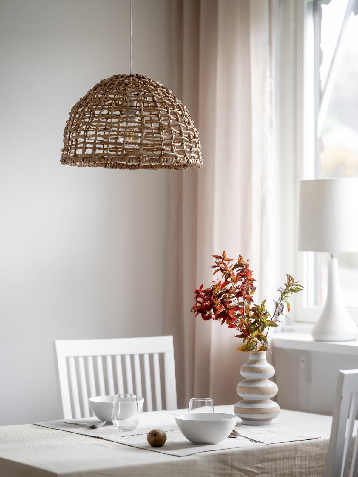 Hängeleuchte 3537-Bt02 Cebu - Naturfarben, Natur, Naturmaterialien (37/37/24cm)