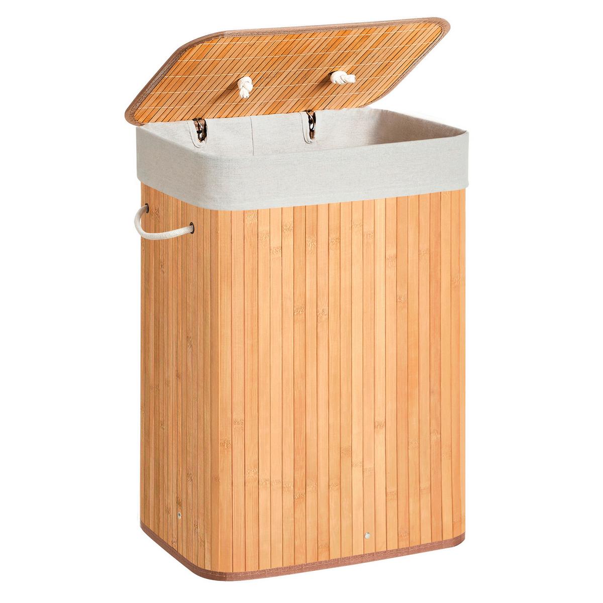 Wäschekorb Naturfarben B: 40 Cm - Naturfarben, Basics, Naturmaterialien/Holzwerkstoff (40/60/30cm)