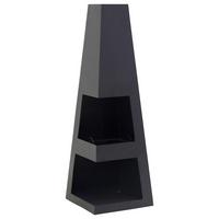 Feuerstelle Bastian - Schwarz, KONVENTIONELL, Metall (40/120/40cm) - Gardenson