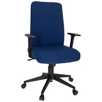 Drehstuhl Cosio I Armstützen Blau/Schwarz Bis 100kg - Blau/Schwarz, MODERN, Kunststoff/Textil (65/120/62cm) - MID.YOU