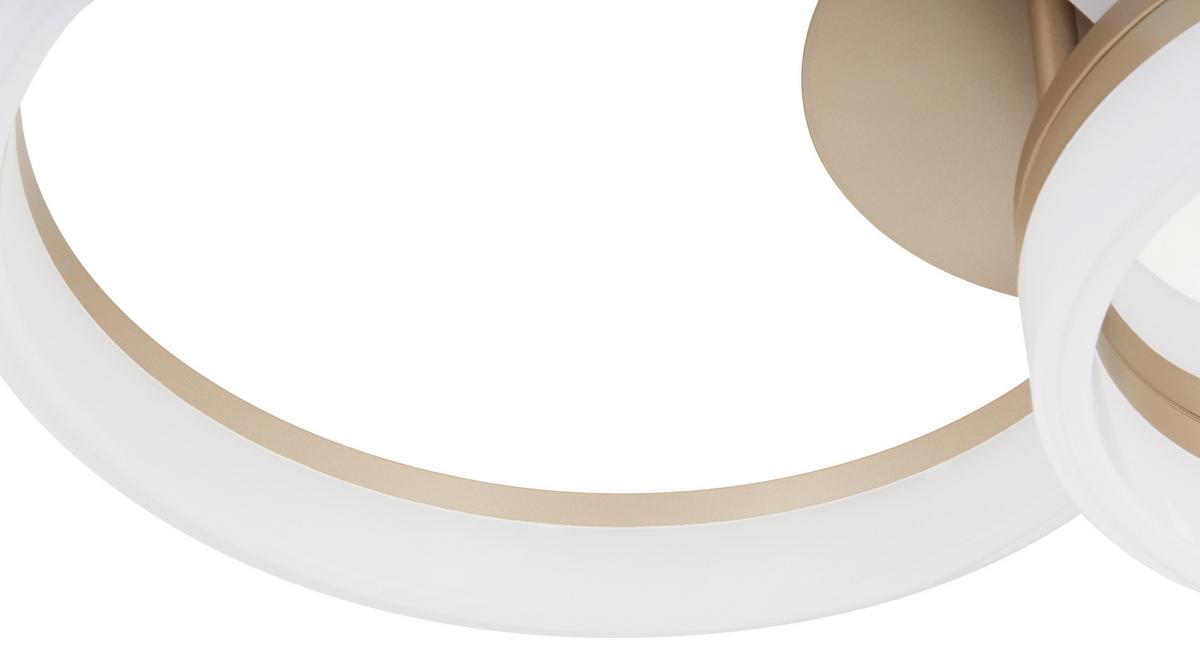 STROPNÍ LED SVÍTIDLO RULI - bílá, Moderní, kov/plast (49/33/13cm) - Mömax