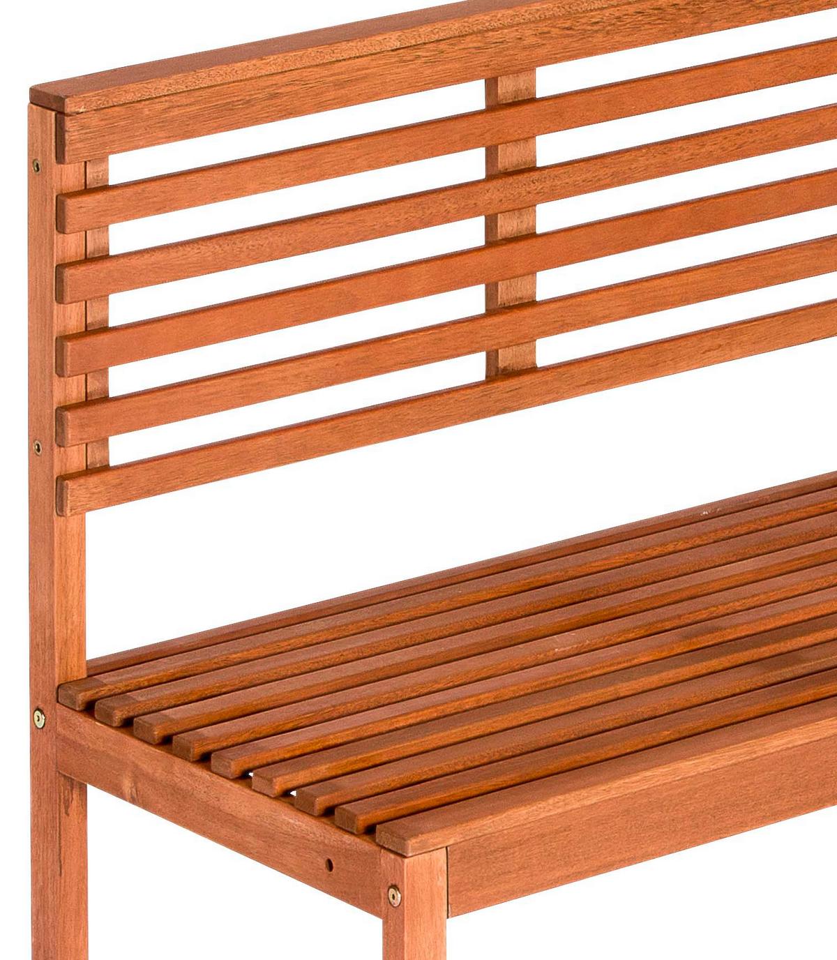 Gartengarnitur 2-Tlg. Echtholz Gartenset - Naturfarben, KONVENTIONELL, Holz - Gardenson