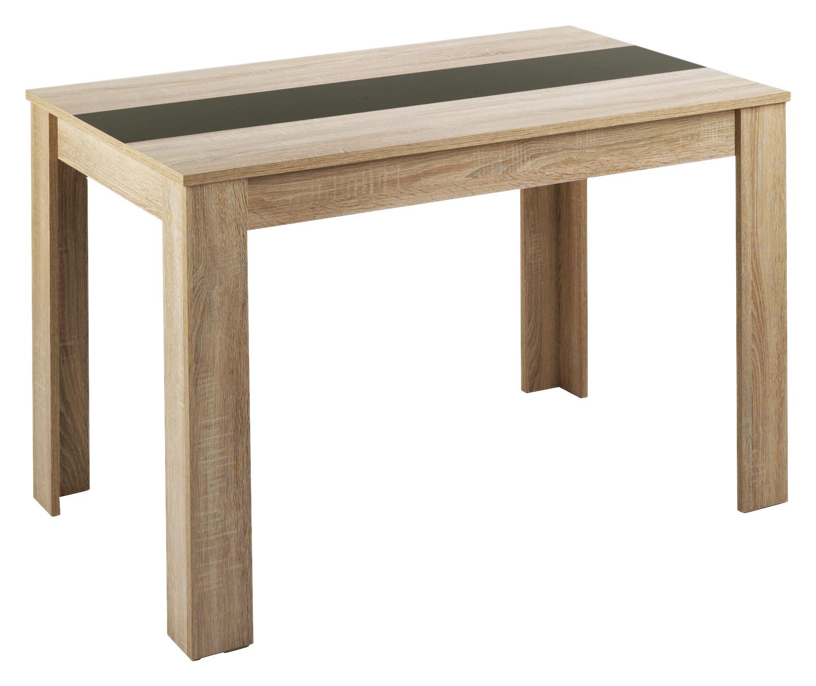 ROZY Esstisch Für 4 Personen - Weiß Mit Betonoptik (110x70x72cm)