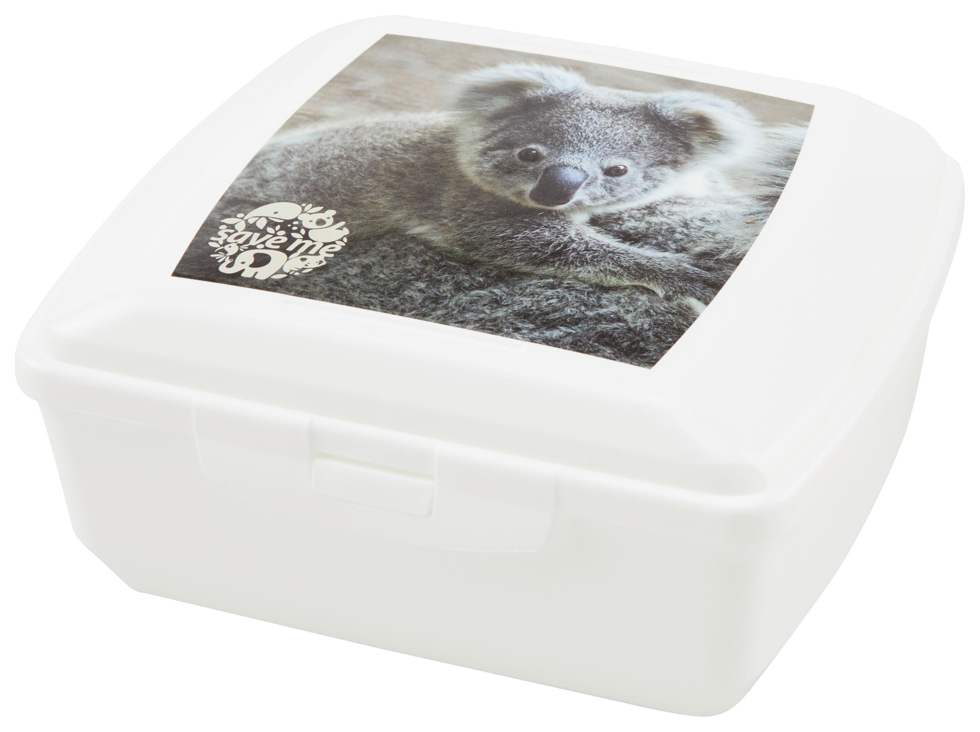 Jausenbox Noah - Weiß, Design, Kunststoff (14,5/12,4/6,5cm) - Ondega