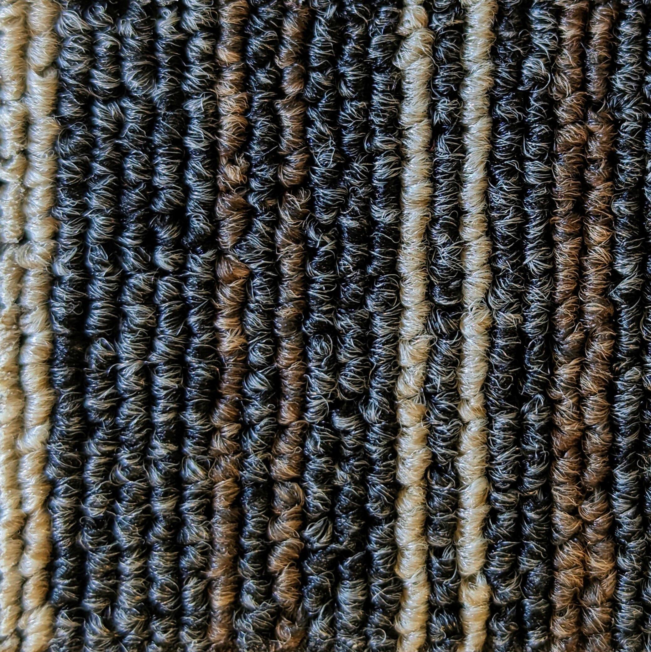 Teppichfliese Grau/Beige Astra 50x50 cm Florhöhe 3 mm