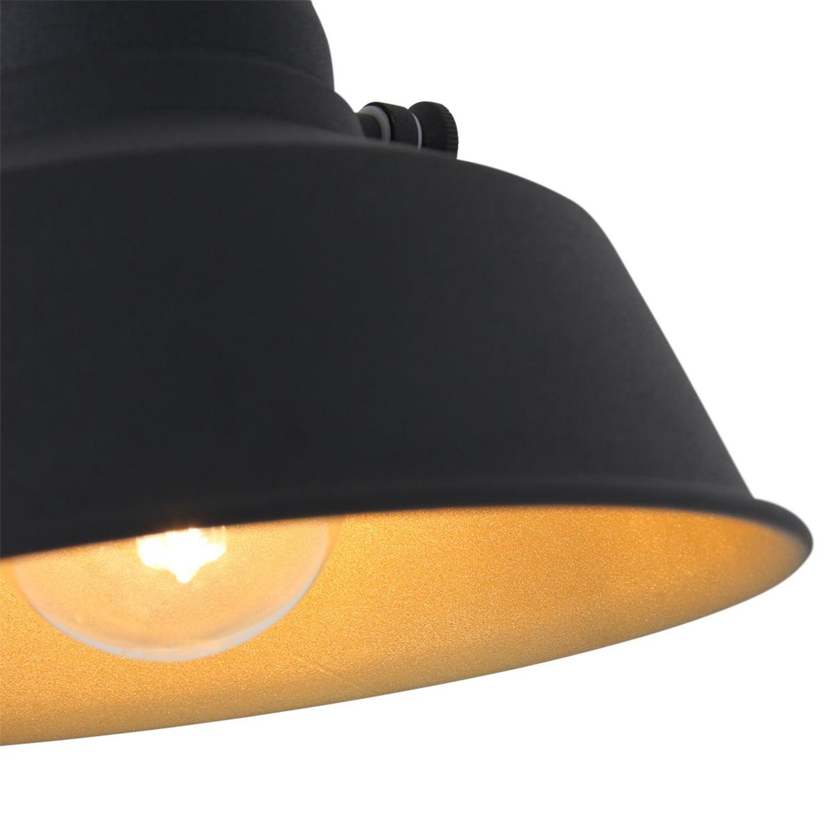 Wandleuchte Nové - Schwarz, Trend, Metall (36/14/18cm)