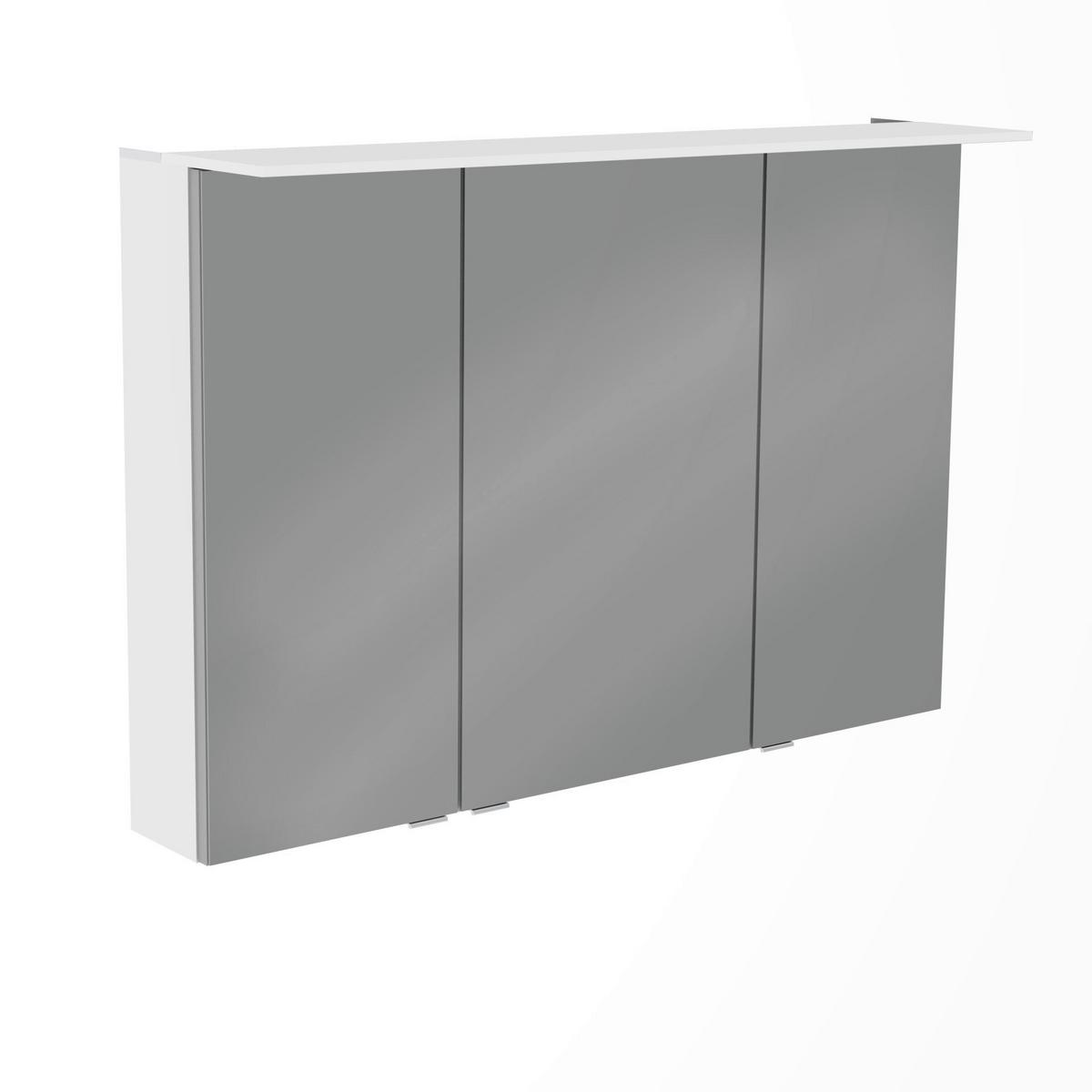 Badezimmer B.Perfekt Weiß 3-Teilig - Weiß Hochglanz/Weiß, Basics, Glas/Keramik (103cm) - MID.YOU