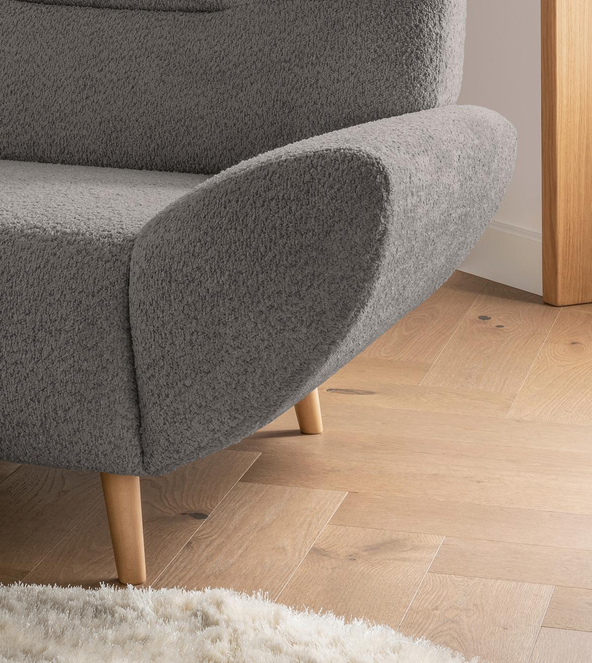 Sessel Drago, Anthrazit B: 111 Cm - Wildeiche/Anthrazit, KONVENTIONELL, Textil (111/81/90cm) - MID.YOU