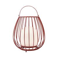 Akku-Tischleuchte Jim Weiß  Rot B: 28 cm - Rot/Weiß, Design, Kunststoff/Metall (28/30cm) - Nordlux