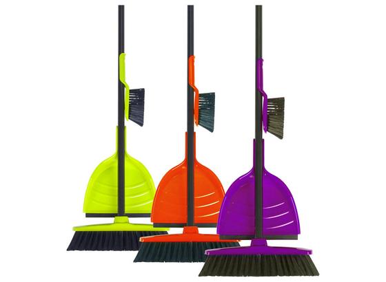Kombi-kehrset Andi - Lila/Orange, KONVENTIONELL, Kunststoff (116/30/7cm) - Homezone Kombi-kehrset Andi - Lila/Orange, KONVENTIONELL, Kunststoff (116/30/7cm) - Homezone