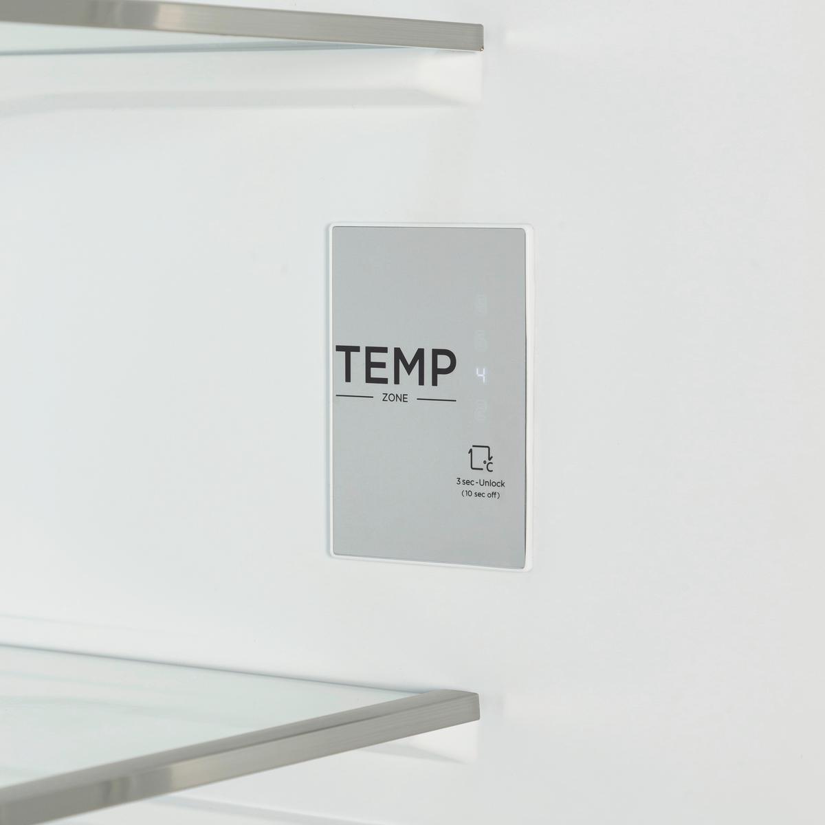 Kühl-Gefrier-Kombination Ekmbmfnfe - Weiß, Basics, Glas/Kunststoff (54,0/178,5/51,0cm) - Mican