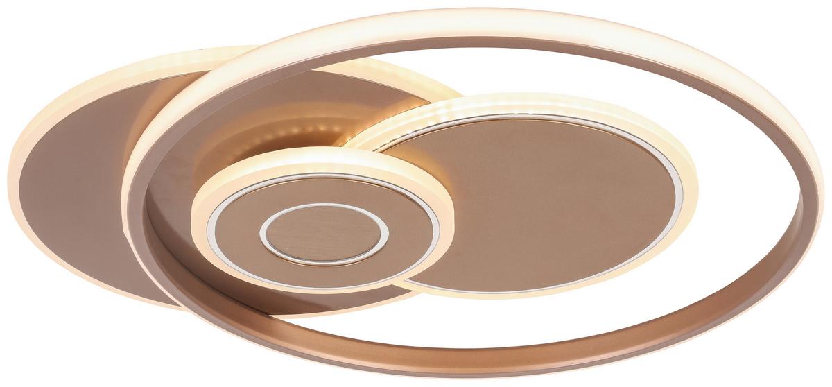 Stropní LED svítidlo Marlin - cappuccino, Moderní, kov/plast (50/42/5,5cm) - Premium Living
