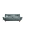 3-Sitzer-Sofa Chenille Blau Rücken Echt - Wildeiche/Blau, MODERN, Textil (205/81/90cm) - MID.YOU