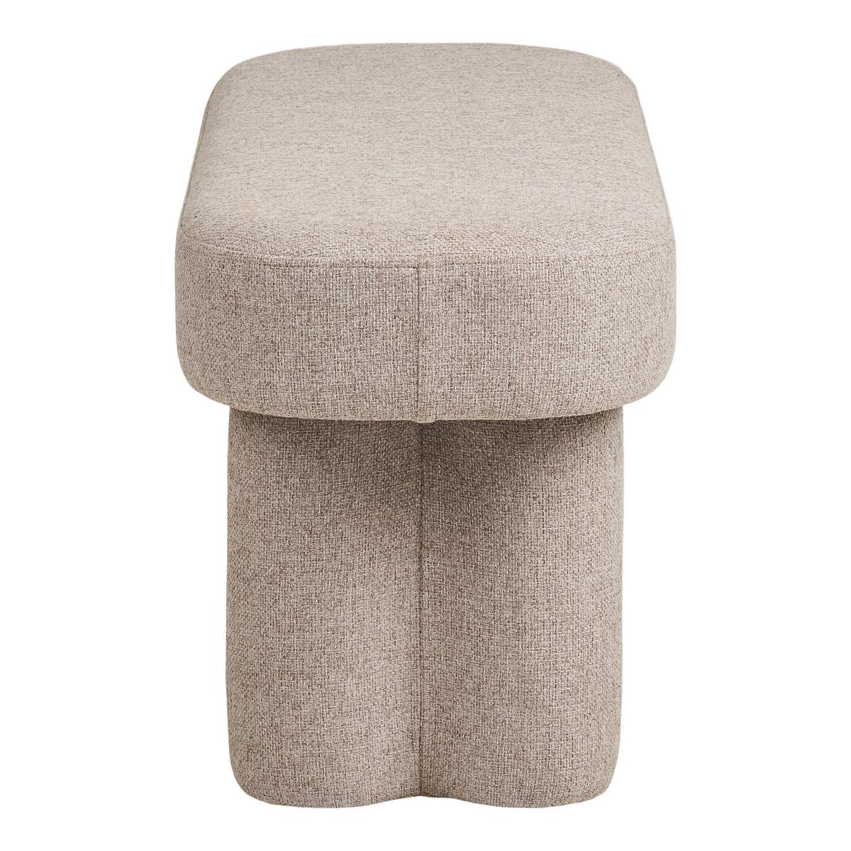 POLSTERBANK Weston Greige B: 95cm - Greige, Design, Textil (95/45/36cm) - MID.YOU