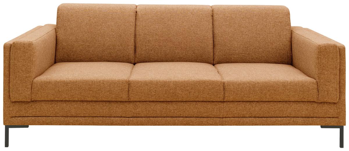 3-sitzer-sofa Looks Vii Messingfarben B: 210 Cm - Messingfarben/Schwarz, Design, Textil (210/82/90cm) - LOOKS by W.Joop