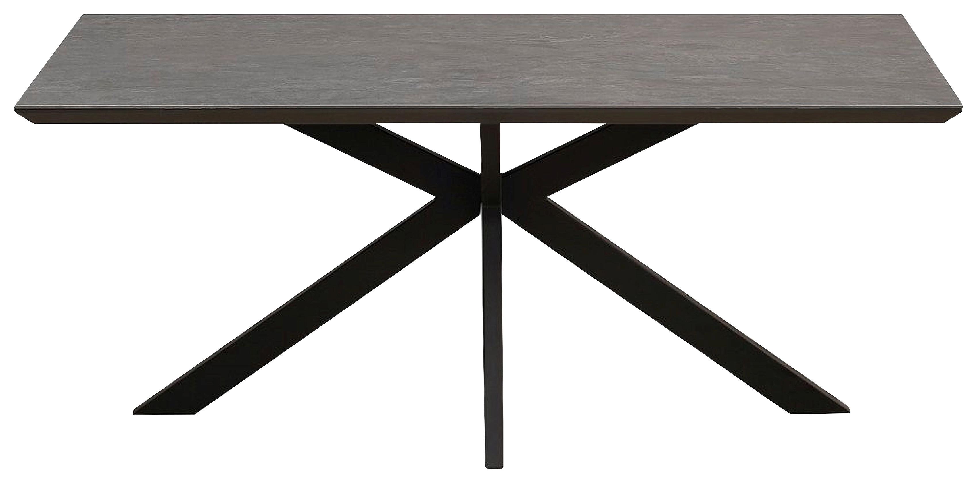 Esstisch Steve 1 180x90 cm Schwarz - Schwarz, MODERN, Keramik/Holzwerkstoff (180/76/90cm)