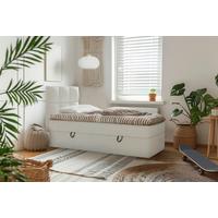 Boxbett mit Topper & Bettkasten 90x200 Polly - Weiß, MODERN, Holz/Holzwerkstoff (90/200cm) - MID.YOU