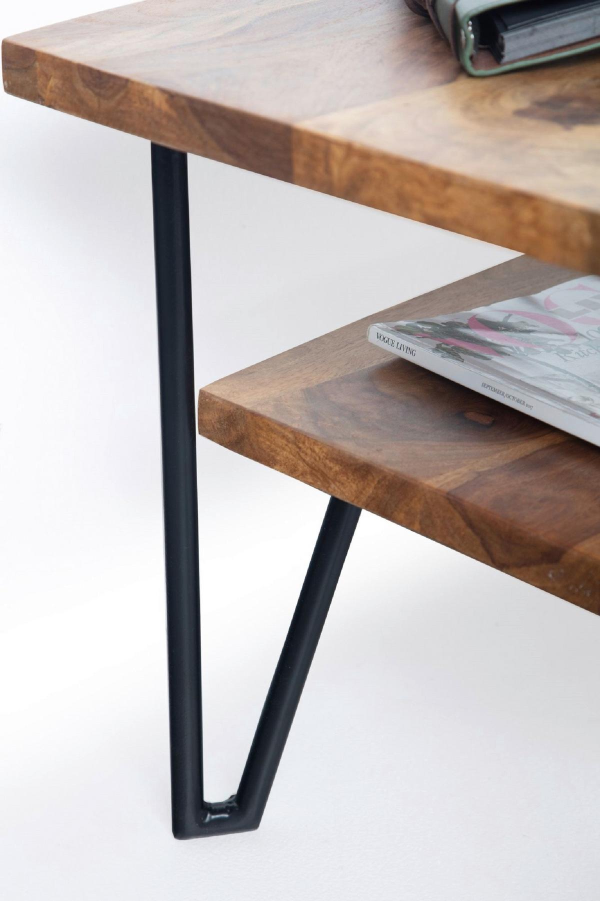 KONFERENČNÝ STOLÍK WL6.720 - hnedá/čierna, Design, kov/drevo (90/50/40cm) - MID.YOU