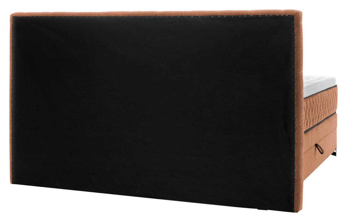 Boxspringbett mit Topper & Bettkasten 180x200 Carmen A - Türkis/Braun, KONVENTIONELL, Holz/Holzwerkstoff (180/200cm) - James Wood
