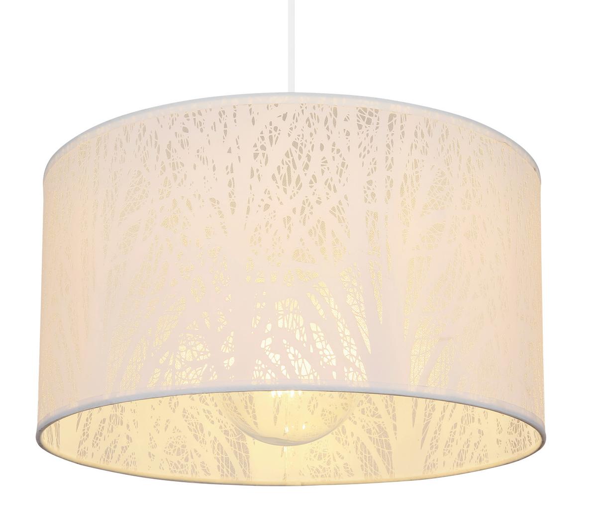 Hängeleuchte Leif - Weiß, Design, Kunststoff/Metall (38/120cm) - Globo