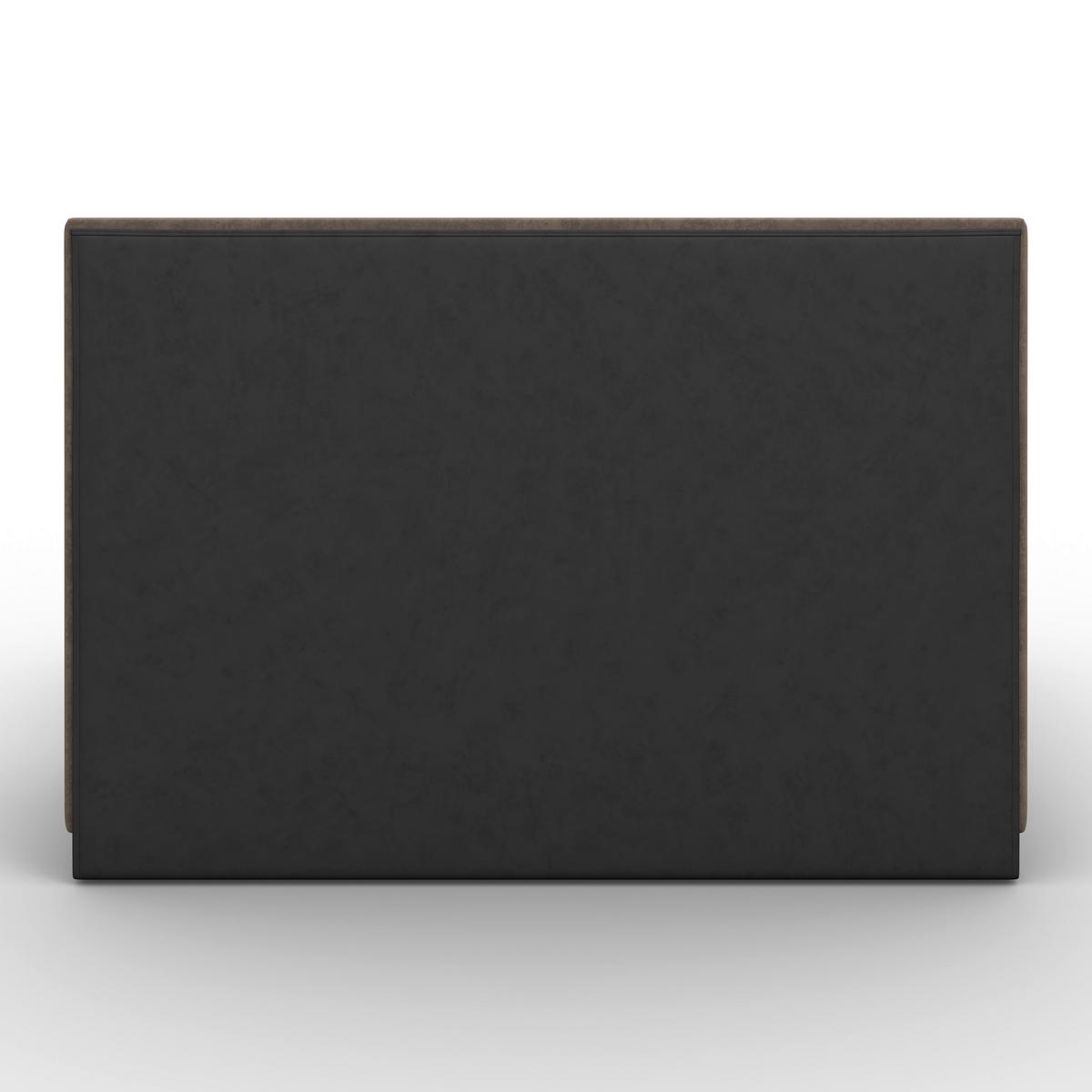 Čalouněná postel JOSEF 160x200 cm, tmavě hnědá - tmavě hnědá/černá, Moderní, kov/dřevo (180/200cm) - Bessagi Home