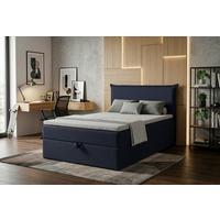 Boxbett Jolly 2 120x200 Dunkelblau - Schwarz/Dunkelblau, MODERN, Holzwerkstoff/Textil (120/200cm) - MID.YOU