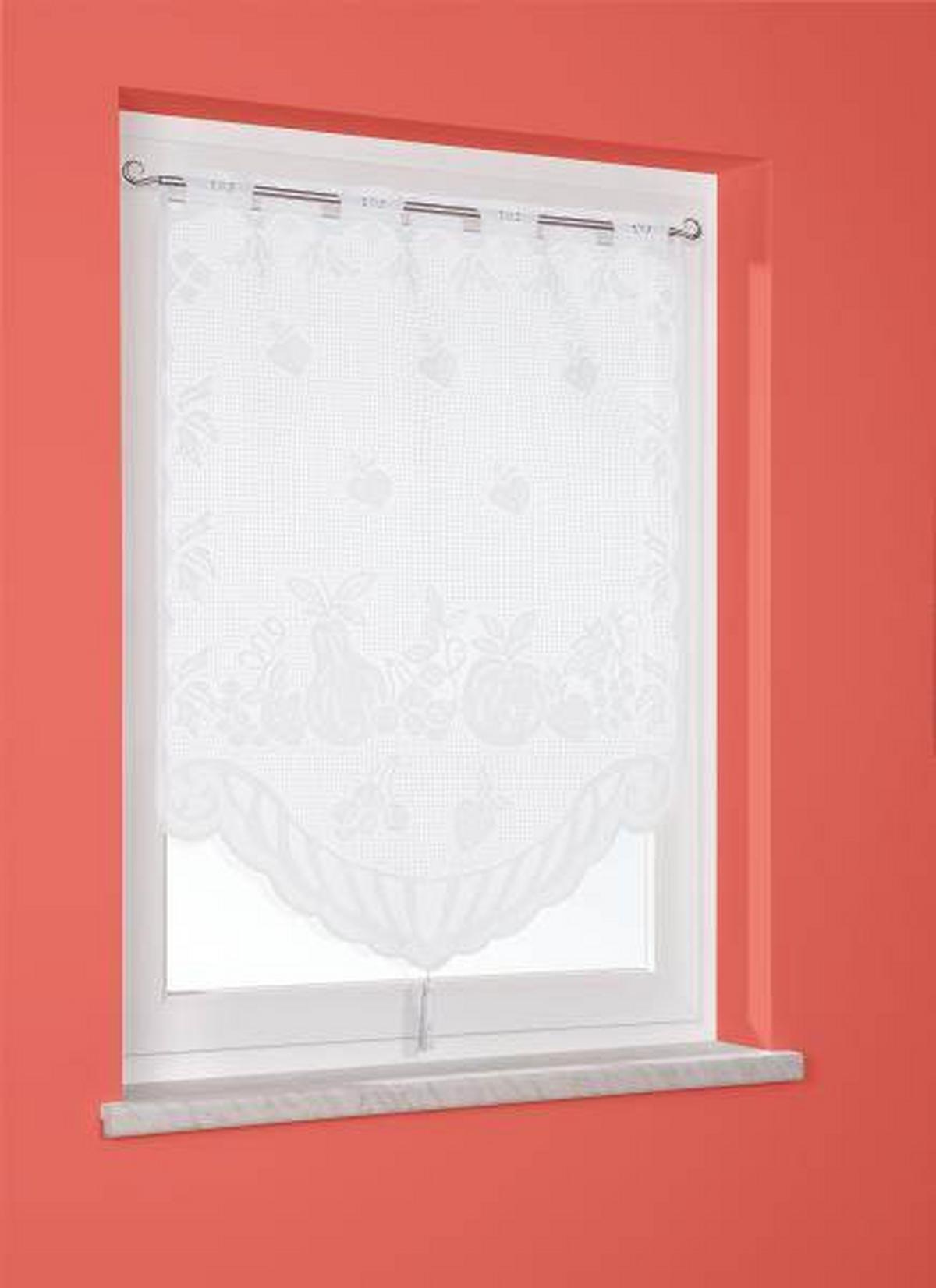 Készfüggöny Lace - fehér, Konventionell, textil (60/90cm) - Ondega