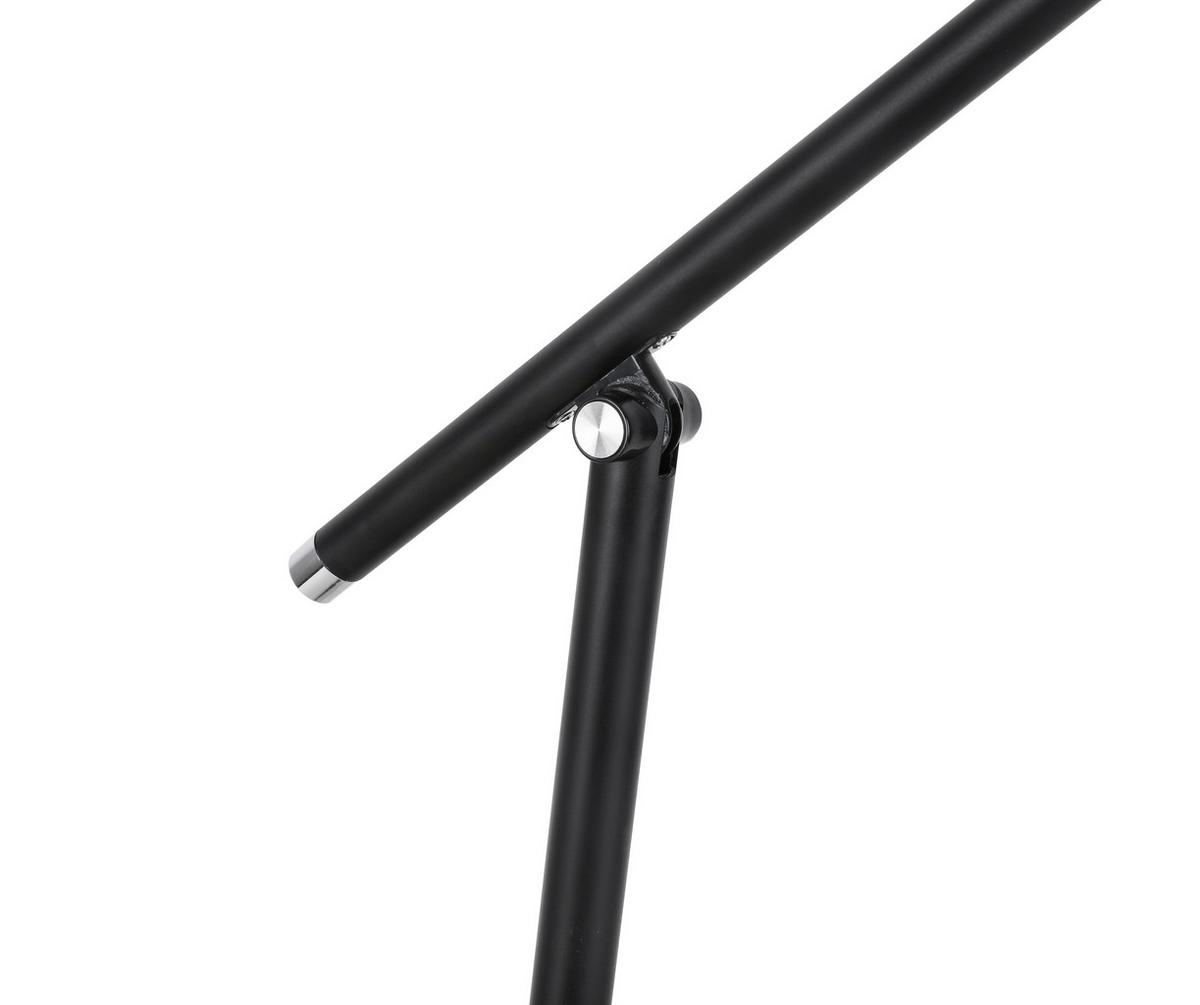 Schreibtischleuchte Christa - Chromfarben/Schwarz, Design, Kunststoff/Metall (46/46/18-79cm) - James Wood