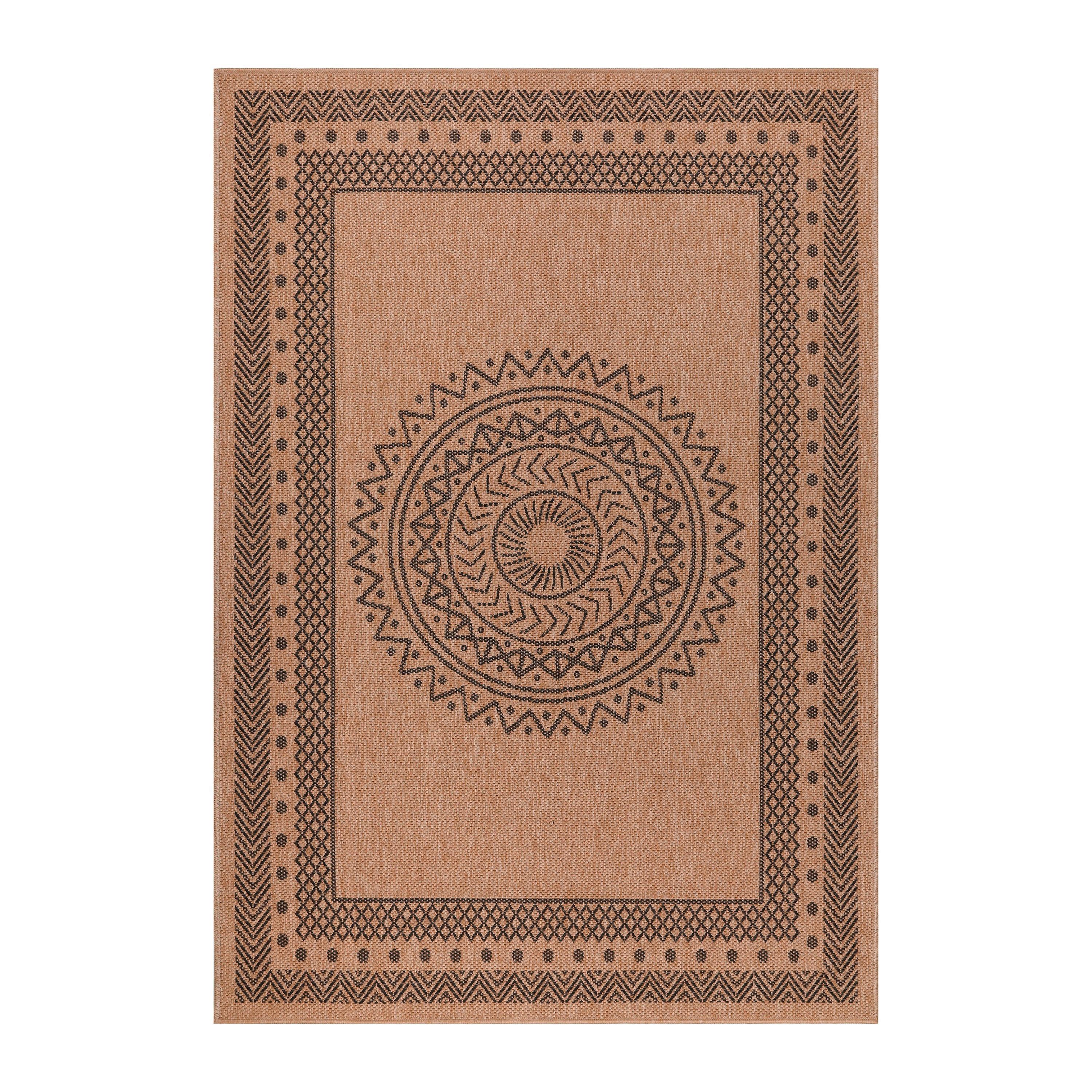 Outdoorteppich Dhaka - Beige, Basics, Textil (280/370cm) - Novel