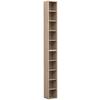 CD-Regal Megosa Sonoma Eiche Dekor - Sonoma Eiche, Design, Holzwerkstoff (40/94/17cm) - MID.YOU