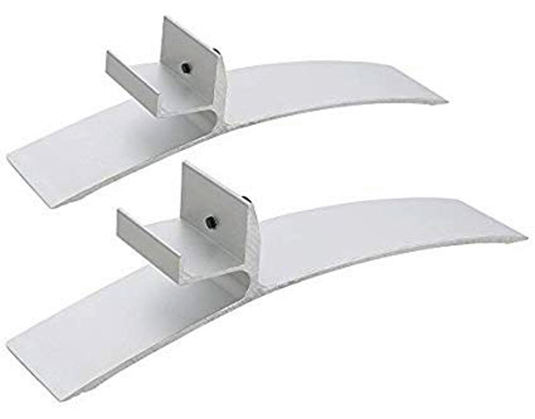 Füße für Infrarotheizpaneel für Ir Platten Aluminium Weiss - Weiß, Basics, Metall (19,2/3,8/3cm)