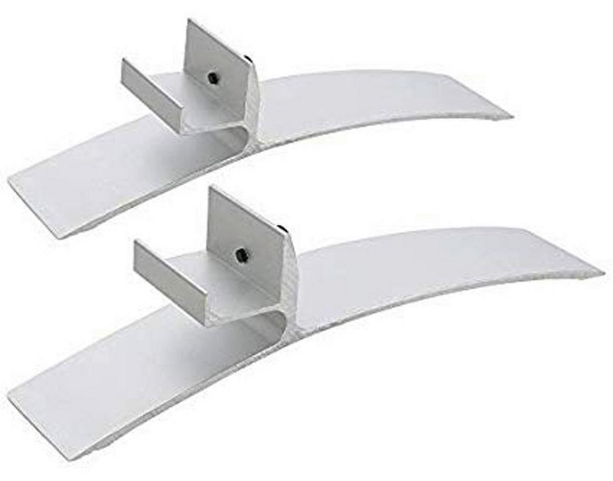 Standfüße Für Infrarot-platten Eycos Aluminium Weiß - Weiß, Basics, Metall (19,2/3,8/3cm)