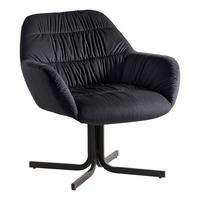 Sessel Schwarz B: 64 cm - Schwarz, Design, Textil (64/74/68cm) - Livetastic