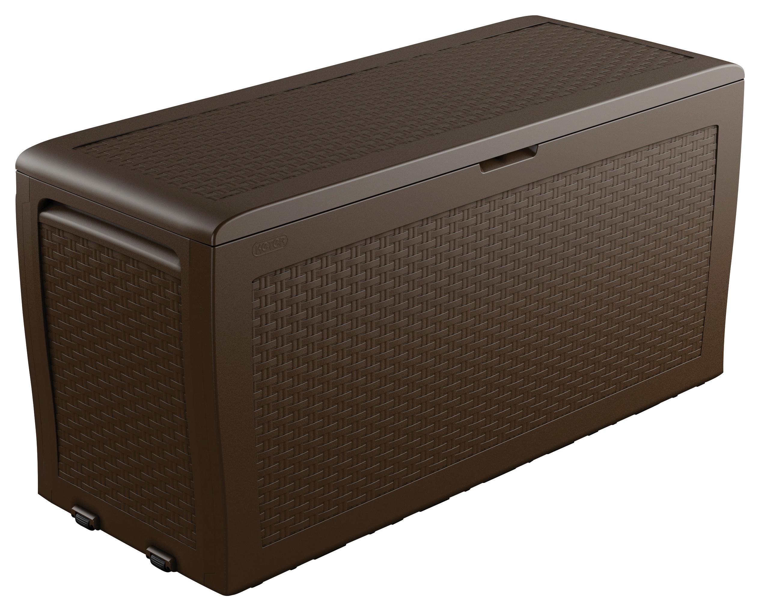 Párnatartó Láda Rattan Box - barna, műanyag (117/45/57cm) - Mömax
