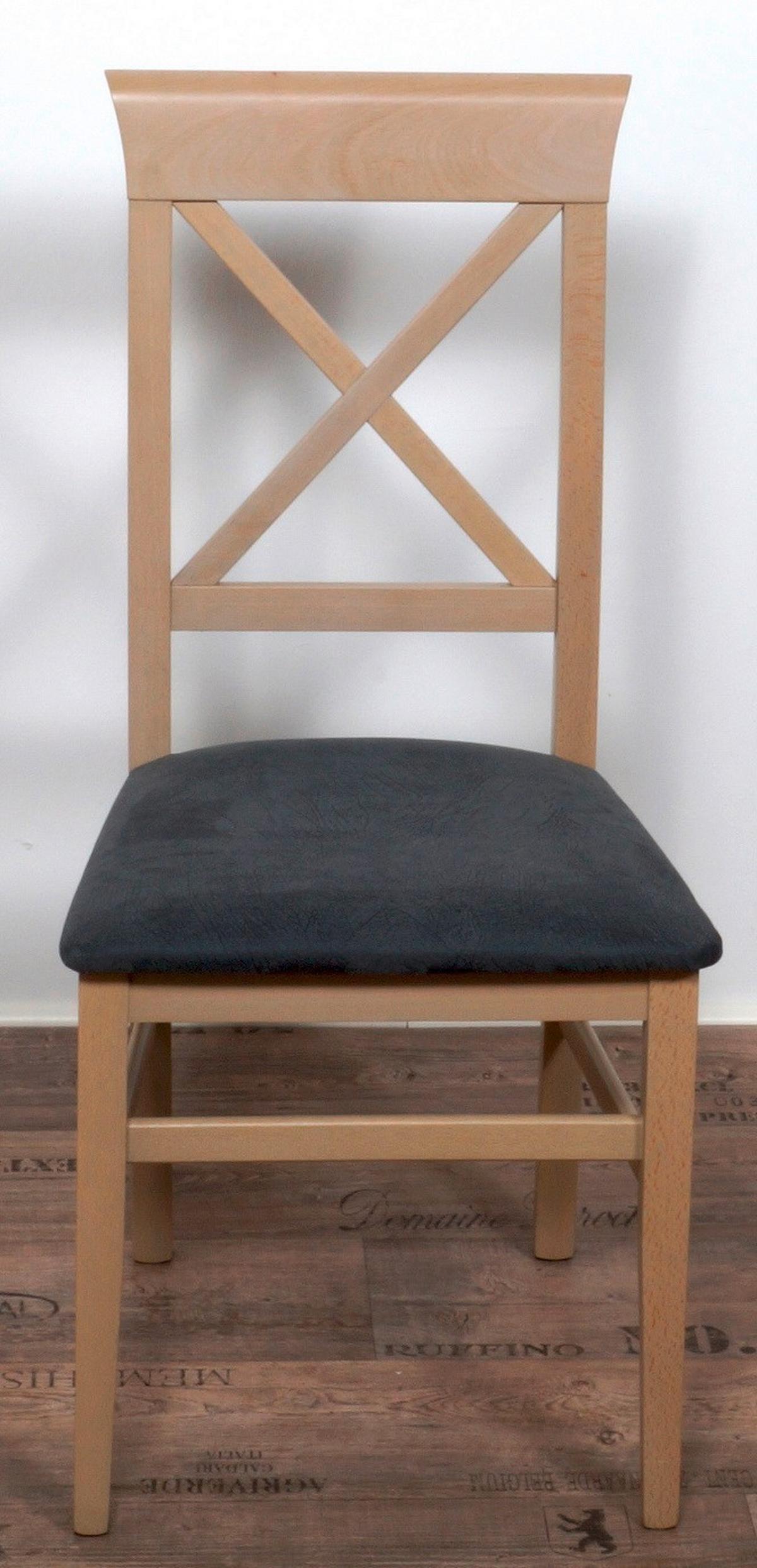 Stuhl-set Madrano Grau/s. Eiche B: 44 Cm - Grau/Sonoma Eiche, KONVENTIONELL, Holz/Textil (44/93/46cm) - MID.YOU