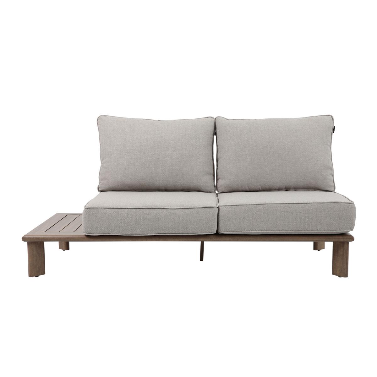 Dining-Loungeset Avery Beige - Eichefarben/Braun, Basics, Metall (290/290/68cm) - Ambia Garden