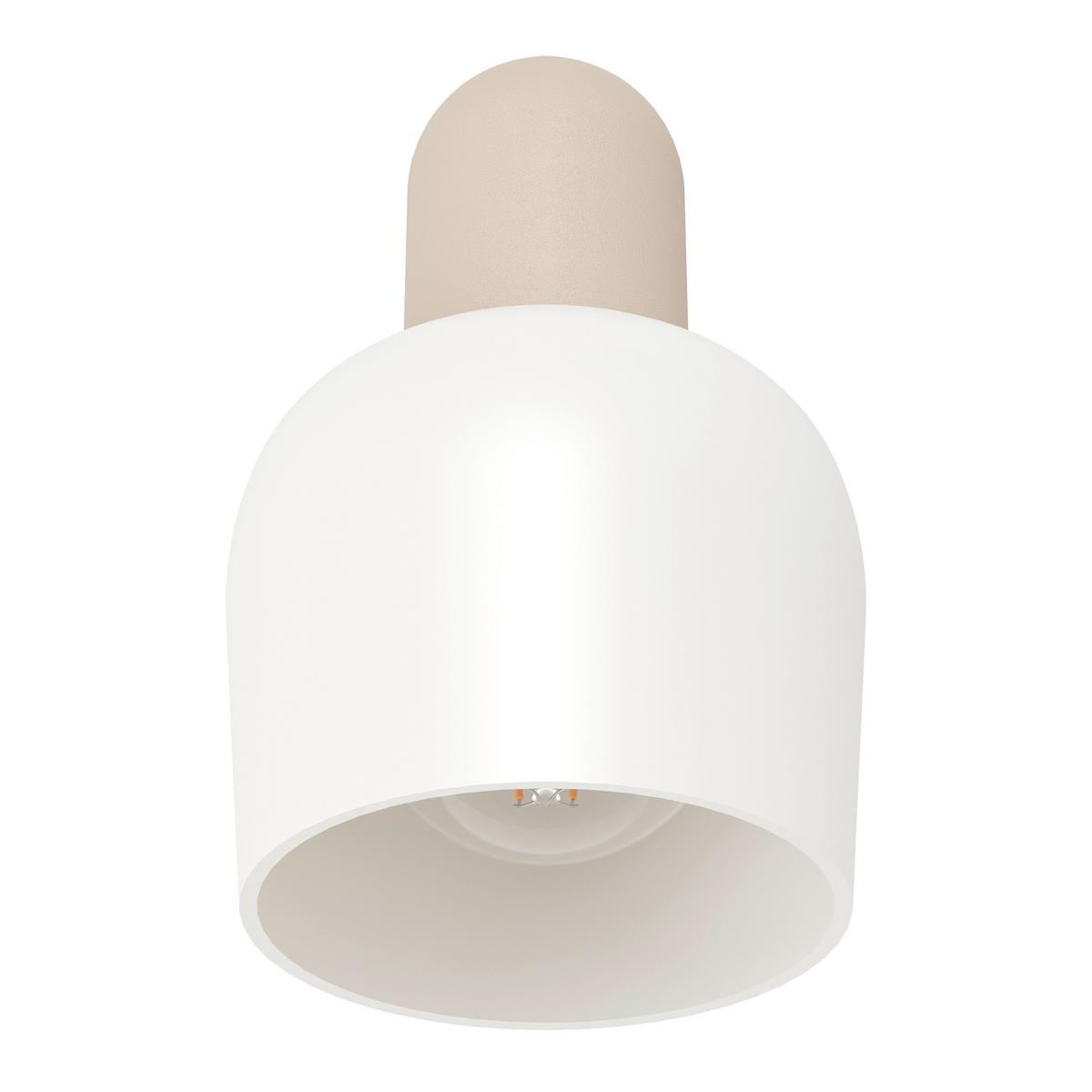 Deckenleuchte 900714 Corato - Sandfarben/Weiß, Natur, Glas/Metall (8.5/12.5/15cm) - Eglo