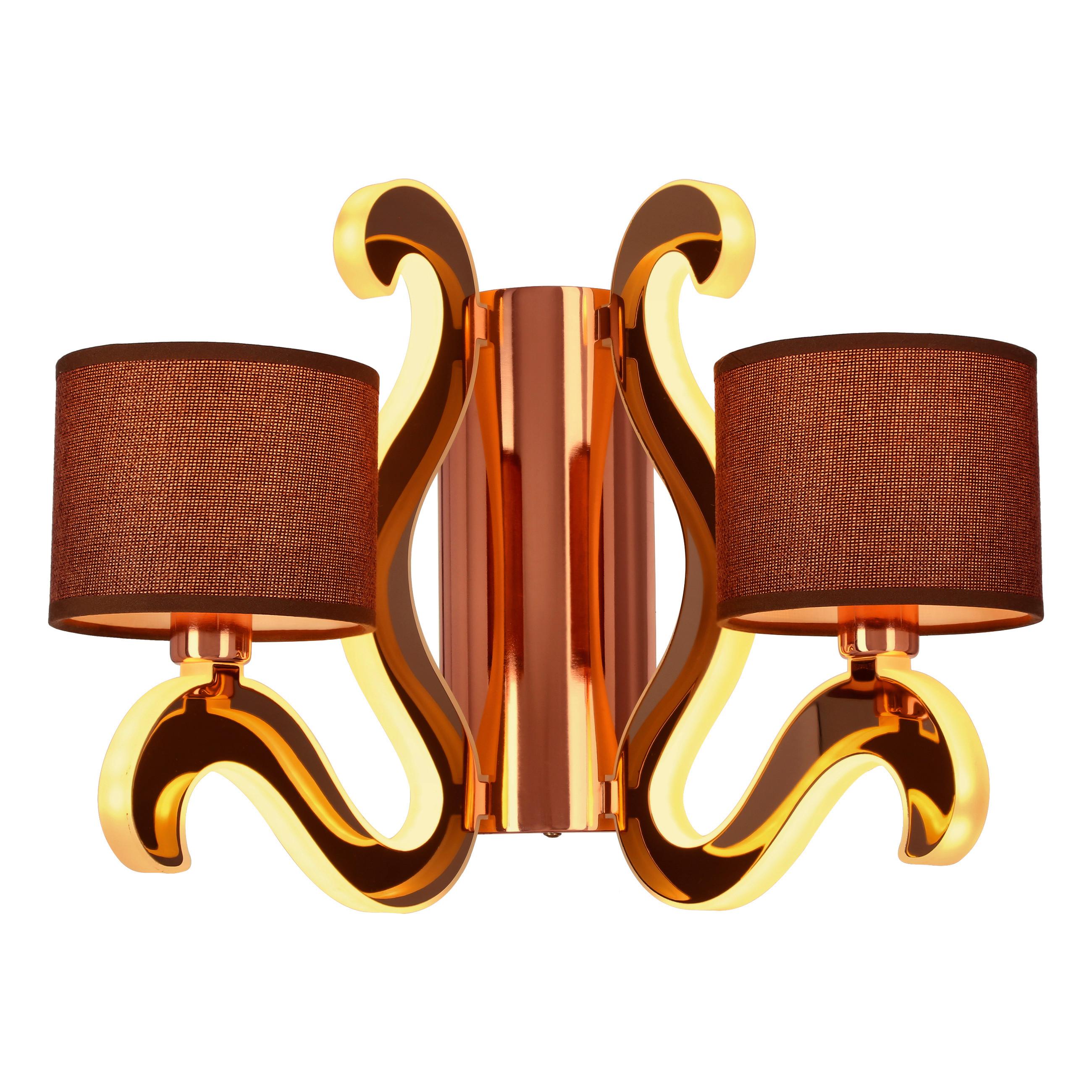 WANDLEUCHTE 22-33529 AMBROSIA - Goldfarben/Schwarz, KONVENTIONELL, Metall (20/35/30cm)