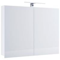 Spiegelschrank Badinos 2-türig BHT: 60x59,2x12 cm - Weiß, MODERN, Glas/Holzwerkstoff (60/59,2/12cm) - MID.YOU