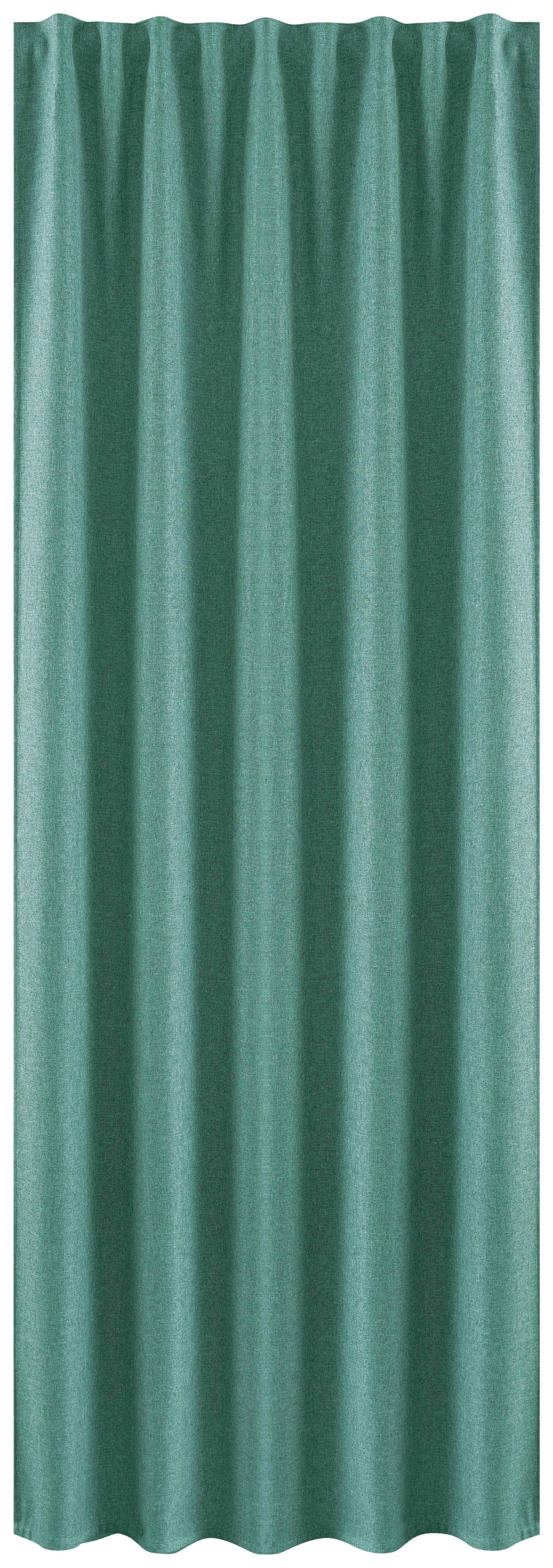 Fertigvorhang Milano - Grün, MODERN, Textil (135/245cm) - Luca Bessoni