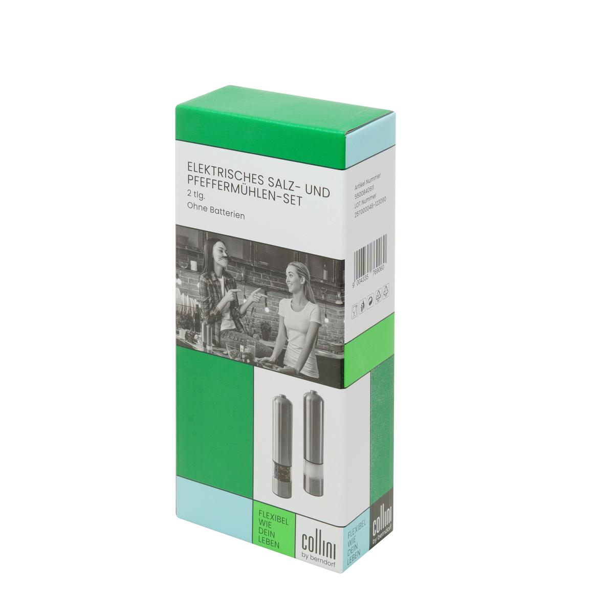 SALZ- UND PFEFFERMÜHLE EMMA - Edelstahlfarben, Basics, Keramik (14/20,8/3,5cm) - Berndorf